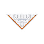 Трикутник-транспортир ROTRING 22см S0903950 з тримачем