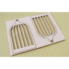 Висічка з білого картону Albinos Клітки міні 2шт. 4*7см АЛБ-000065