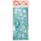 Лінійка-шаблон геометричний набір 2шт. 20см JY-165