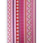 Папір для скрапбукінга Heyda А4 300г/м2 9450255 'Мереживо з сердець' рожевий