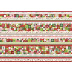 Папір для скрапбукінга Heyda А4 300г/м2 9451831 двосторонній 'Новорічний календар' червоний