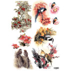 Декупажна карта 29,5*42см ЕВ-Д058 ПТАХИ