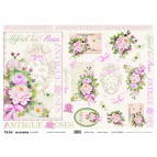 Декупажна карта рисова 35*50см 98971 Чайні троянди