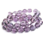 Намистини скляні Margo, імітація кришталя 40шт, 8мм, Фіолетові 98105533