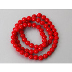 Намистини халцедонові Margo, 6мм, 65 шт., Червоні 18015830