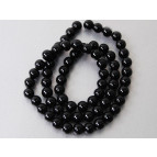 Намистини халцедонові Margo, 6мм, 65 шт., Чорні 8015838