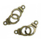 Підвіска металева, Кайданки 17*10мм 10шт Антична бронза, Margo 98155716