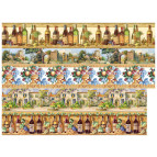 Декупажная карта-бумага 30*40см 60г/м Винный бордюр