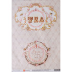 Декупажная карта-бумага 31*44см 45г/м 1510 Белый чай