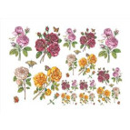 Декупажная карта-бумага 50*70см 98997 Розы и бабочки