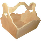 Заготовка для декорирования Хобби Корзина для фруктов, журналов (фанера) 200х270х100 мм высота ручки 220 мм DE-066