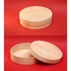 Шкатулка дерево 16,5*4,3см круглая (шпон) 2816040