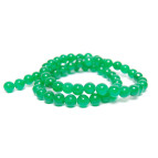 Намистини халцедонові Margo, 6мм, 65 шт., Зелені темні 18015836