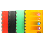 Зошит спіраль А5 120арк пласт обкл 4розд TUKZAR Tz-2923