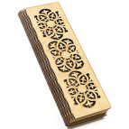 Заготовка для декорування Zabava (ДВП) Шкатулка-пенал на магниті Візерунок Slim 22,5*7,5*2,7см SCAS04003-4