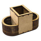 Заготовка для декорування Zabava (ДВП) підставка під канцвироби Піраміда 16,5*8,5*8,5см ORG02