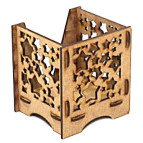 Заготовка для декорування Zabava (ДВП) підставка-куб для паперу Зірка 10,5*10,5см PBOX01001