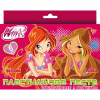 Пластилінова паста 6кол. 1 Вересня Чарівний бісер глітер, Вінкс 540287