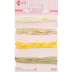 Шнур декоративний паперовий Santi набір 4шт*2м Бежевий 952033