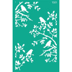 Трафарет самокл багаторазов 13*20см ROSA Talent Фоновий №1501 серія 'Тварини' GPT50045842