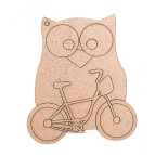 Заготовка для декорування Rosa Talent (ДВП 3мм) набір 5шт "Сова-4" 9*7,8см 4801201