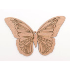 Заготовка для декорування Rosa Talent (ДВП 3мм) набір 5шт "Метелик-4" 7,5*12см 4801213