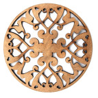 Набір підставок для чашок 2шт круглі (МДФ) ROSA Вінтаж d:10см GPТ50064075