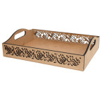 Заготовка для декорування ROSA Піднос Квітковий орнамент 37х26,5х9,3см GPТ50073057