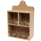 Заготовка для декорування ROSA поличка кухонна Квітковий орнамент 20*8,5*30см GPТ50082942