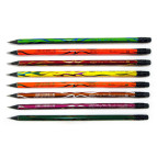 Олівець простий HongWei чорне дерево, з візерунком, Мікс HB 473/1040