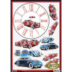 Декупажна карта 29,5*42см Е-026 Vintage Design Годинник ретро