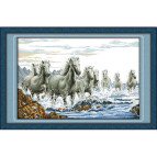 Набір для вишивання Идейка 58*39см D033 Коні в морский піні