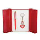 Ручки набір LANGRES "Corona" 1шт.+брелок червоний LS.122004-05