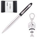 Ручки набір LANGRES "Fish" 1шт.+брелок чорний LS.122011-01