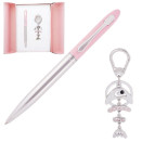 Ручки набір LANGRES "Fish" 1шт.+брелок рожевий LS.122011-10