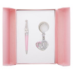 Ручки набір LANGRES "Love" 1шт.+брелок рожевий LS.122017-10