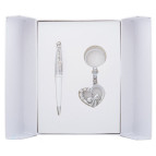 Ручки набір LANGRES "Love" 1шт.+брелок білий LS.122017-12