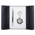 Ручки набір LANGRES "Bloom" 1шт.+брелок чорний LS.122019-01