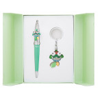 Ручки набір LANGRES "Goldfish" 1шт.+брелок зелений LS.122025-04