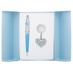 Ручки набір LANGRES "Miracle" 1шт.+брелок синій LS.122026-02