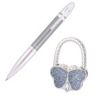 Ручки набір LANGRES "Lightness" 1шт.+гачок для сумки сірий LS.122030-09