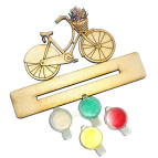 Заготовка для декорування АТЛАС 'Велосипед з підставкою' (фанера) 13,3х6,5см Н-0009