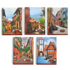 Зошит спіраль А5 80арк YES Яскраві вулиці 680590