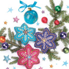 Салфетка для декупажа ! Поштучно 1/20 ! 33*33см №11901 Елочные украшения