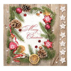 Салфетка для декупажа ! Поштучно 1/20 ! 33*33см №12801 Merry Christmas-5