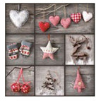 Салфетка для декупажа ! Поштучно 1/20 ! 33*33см №13301 Новогодние аксессуары-2