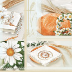 Салфетка для декупажа ! Поштучно 1/20 ! 33*33см №01301 Композиция, ромашка