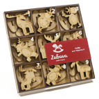 Заготовка для декорування Zabava (ДВП) Лосі ! ПОШТУЧНО 1/27 ! на підставці 7*4см SET001-base