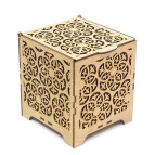 Заготовка для декорування Zabava (ДВП) Шкатулка Квіти 15,3*13*14,5см BOX01-1