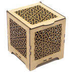 Заготовка для декорування Zabava (ДВП) Шкатулка Квіткові мотиви 15,3*13*14,5см BOX01-11